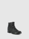 Black Zip Up Ankle Boots